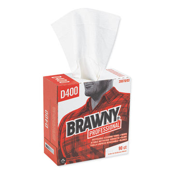 Brawny® Professional Medium Duty Premium Drc Wipers, 9 1-4 X 16 3-8, White, 90 Wipes-box, 10 Boxes-carton freeshipping - TVN Wholesale